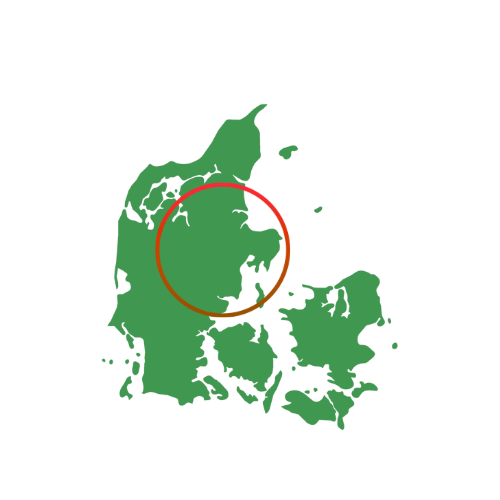 Kort over Jylland